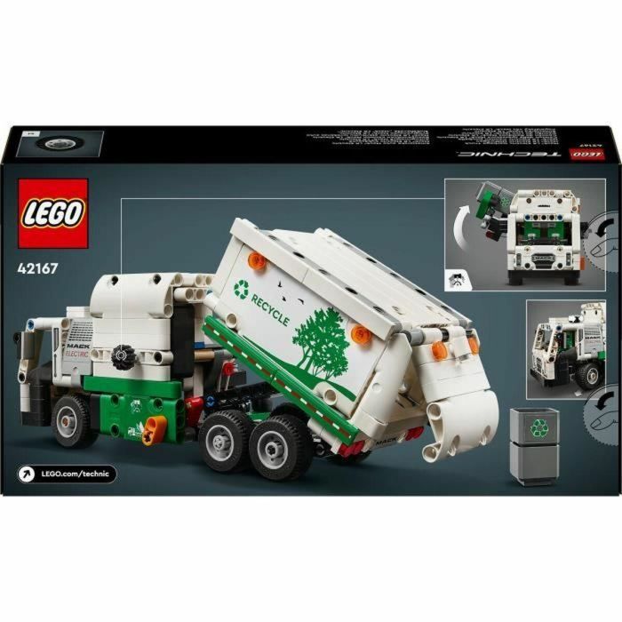 LEGO 42167 Technic Camión de Basura Eléctrico Mack LR, Camión Eléctrico de Juguete, Vehículo de Reciclaje 1