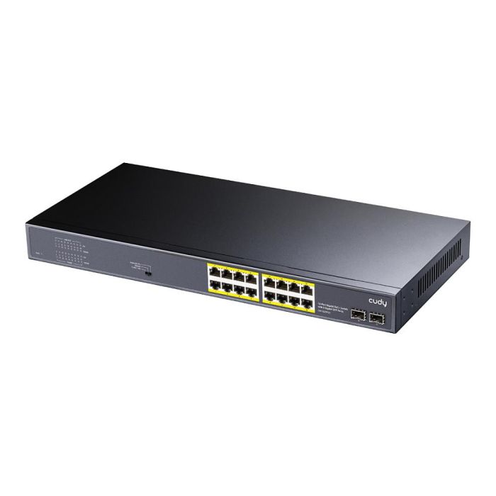 Cudy GS1020PS2 Switch PoE+ Gigabit Ethernet Gestionado 16 Puertos + 2 Puertos SFP Montaje en Rack 200W Cudy GS1020PS2 Switch PoE+ Gigabit Ethernet Gestionado 16 Puertos + 2 Puertos SFP Montaje en Rack 200W