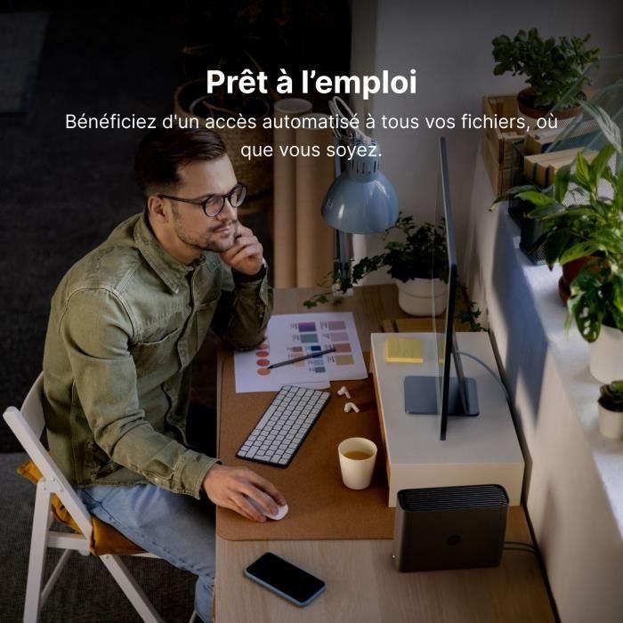 Synology BST150-4T BeeStation NAS 4TB Personal Cloud con IA para Fotos, Disco Duro Integrado, Fácil Configuración y Conectividad USB/USB-C 4