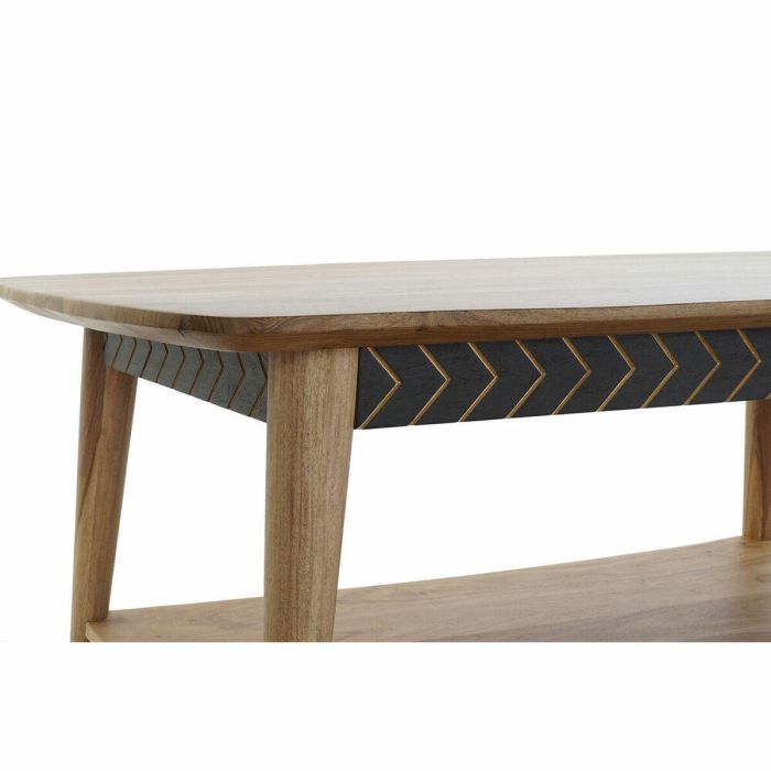 Mesa Centro Moderno DKD Home Decor Negro Natural 60 x 45 x 117 cm 4