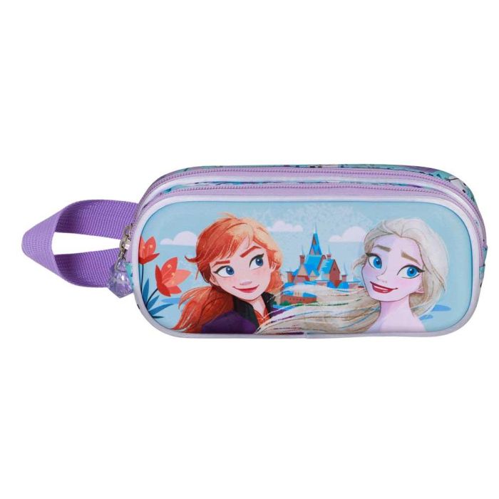 Disney Frozen 2 Estuche Portatodo 3D Doble Spring Azul con Relieve y Doble Compartimento 1 Disney Frozen 2 Estuche Portatodo 3D Doble Spring Azul con Relieve y Doble Compartimento 1