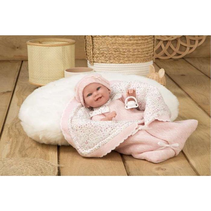 Muñecas Arias Muñeca Elegance Babyto Rosa c/Manta (Muñeco de Peso) 35 cm 1