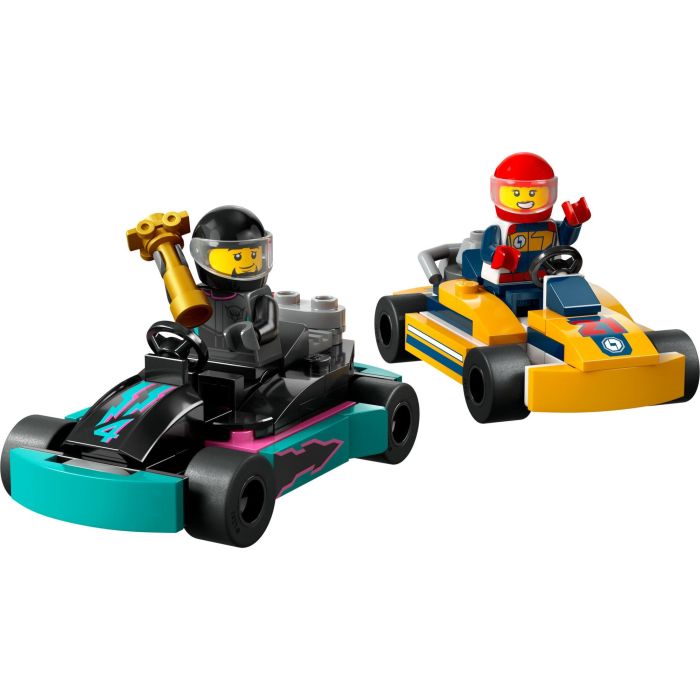 LEGO 60400 City Karts y Pilotos de Carreras, Juego de Construcción de Vehículos con 2 Minifiguras, Juguete para Niños y Niñas +4 Años 1 LEGO 60400 City Karts y Pilotos de Carreras, Juego de Construcción de Vehículos con 2 Minifiguras, Juguete para Niños y Niñas +4 Años 1