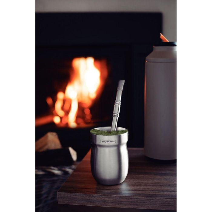 Tramontina Recipiente para Mate de Acero Inoxidable 240 ml Tramontina Recipiente para Mate de Acero Inoxidable 240 ml