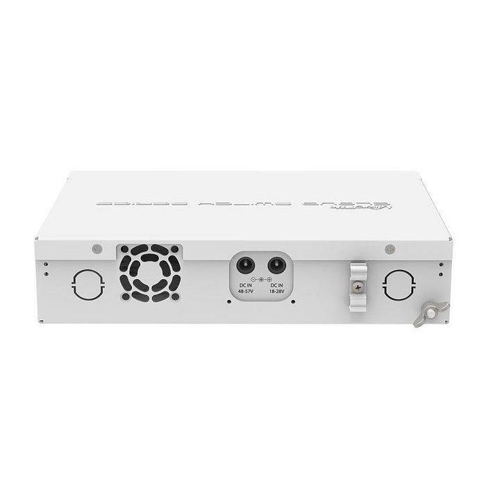MikroTik 8x Gigabit Ethernet Smart Switch with PoE-out, 4x SFP cages, 400MHz CPU, 128MB RAM, desktop case, RouterOS L5 1 MikroTik 8x Gigabit Ethernet Smart Switch with PoE-out, 4x SFP cages, 400MHz CPU, 128MB RAM, desktop case, RouterOS L5 1