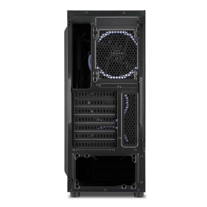 Sharkoon TK5M RGB, Caja ATX de Escritorio Negra con Panel Frontal Rejilla, 4 Ventiladores LED RGB, USB-C y Cristal Templado 5