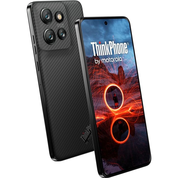 Motorola ThinkPhone25 Negro 5G IP68 MIL-STD 8GB RAM 256GB Almacenamiento 6.36" pOLED Android 14 Dual SIM MediaTek Dimensity 7300 0 Motorola ThinkPhone25 Negro 5G IP68 MIL-STD 8GB RAM 256GB Almacenamiento 6.36" pOLED Android 14 Dual SIM MediaTek Dimensity 7300 0