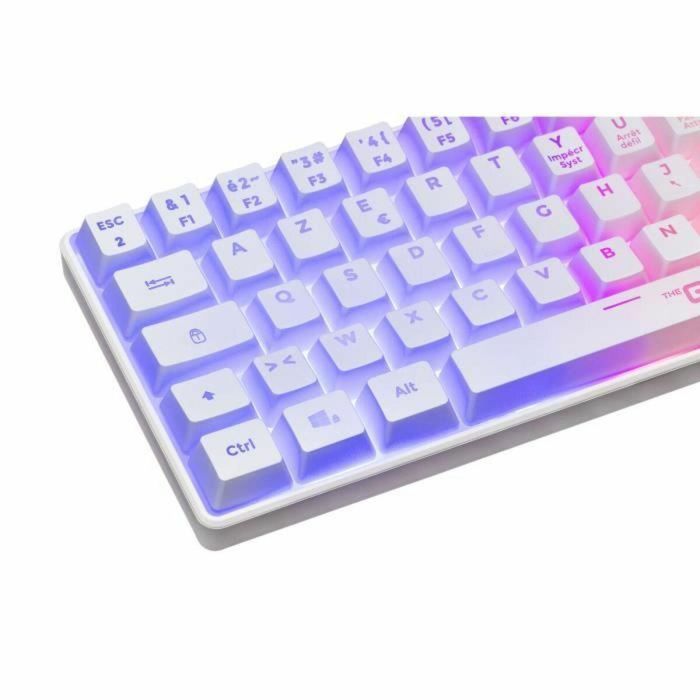 Teclado para juegos - Membrana - The G-Lab - KEYZ HYDROGEN WL - Retroiluminación arcoíris - Inalámbrico - Semimecánico - Azerty - Blanco 5 Teclado para juegos - Membrana - The G-Lab - KEYZ HYDROGEN WL - Retroiluminación arcoíris - Inalámbrico - Semimecánico - Azerty - Blanco 5