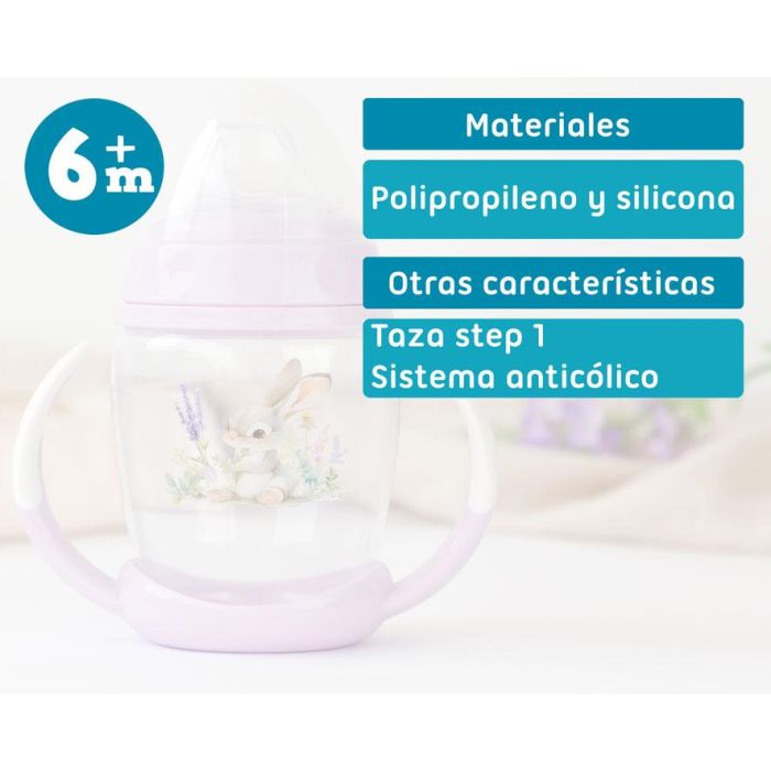 Taza Aprendizaje 270 mL Step 1 Lavanda 5