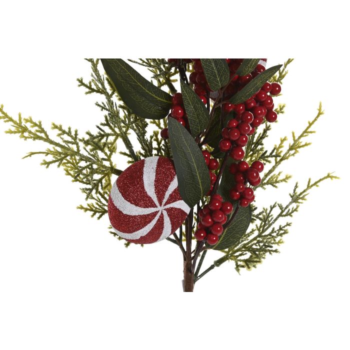 Rama Navidad Tradicional DKD Home Decor Verde Rojo 20 x 56 x 20 cm (12 Unidades) 1