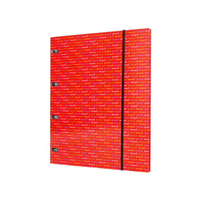 Liderpapel Carpeta con Recambio A4 Cuadro 5mm Forrada 4 Anillas 20mm con 120 Hojas 80g 5