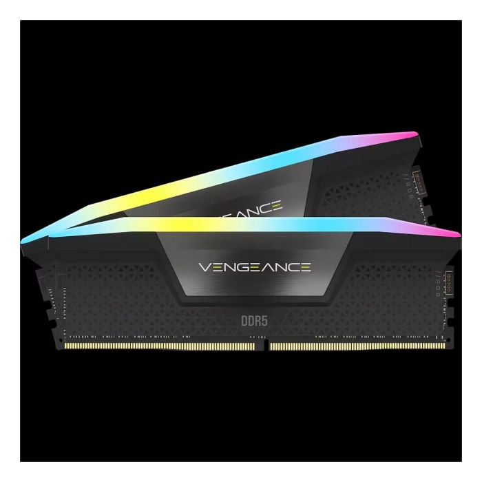 Corsair 32GB DDR5 Vengeance RGB Kit (2x16GB) 6400MHz CL36 Negro para PC 1