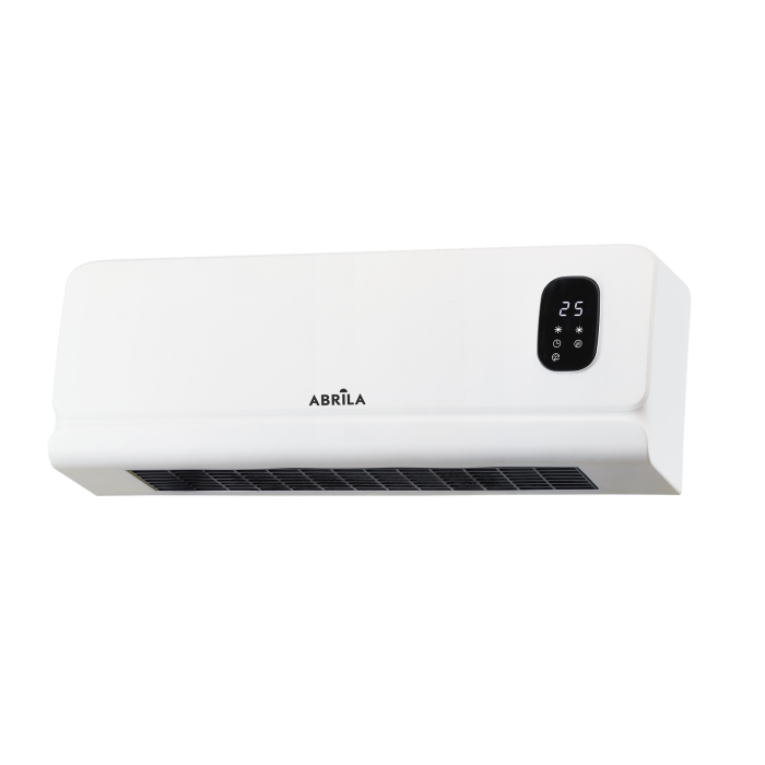 Calefactor Split Cerámico PTC TAXUS 2000W Blanco con Display LED, Mando a Distancia y Temporizador, 16x45x12,2cm