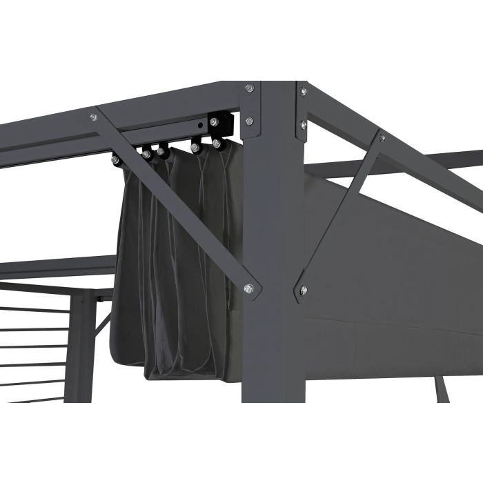 Pérgola DKD Home Decor Gris 300 x 300 x 230 cm Acero 3 Pérgola DKD Home Decor Gris 300 x 300 x 230 cm Acero 3