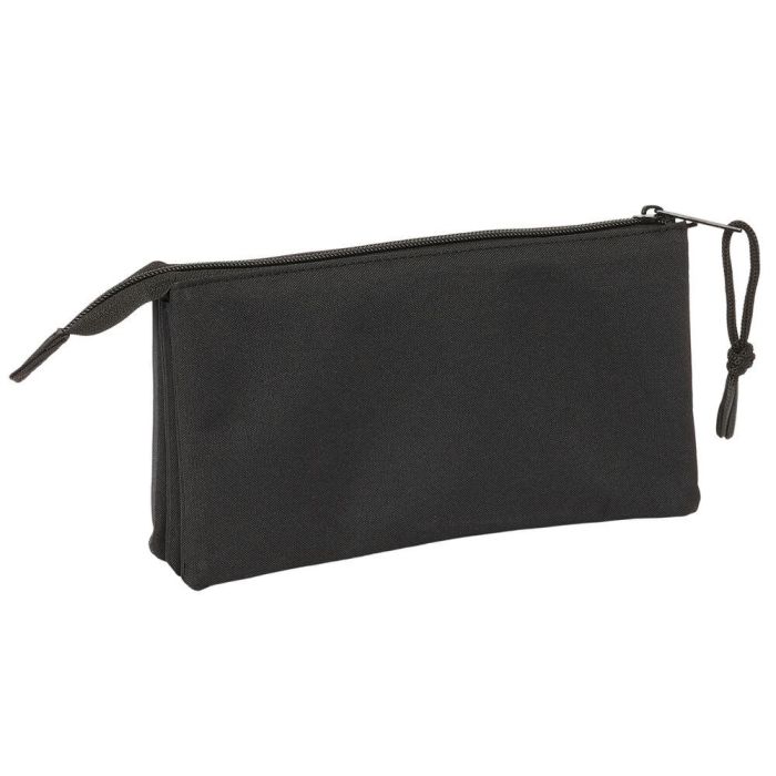 Safta Estuche Escolar Portatodo Triple Wednesday, 3 Cremalleras, Dimensiones 120x220x30 mm