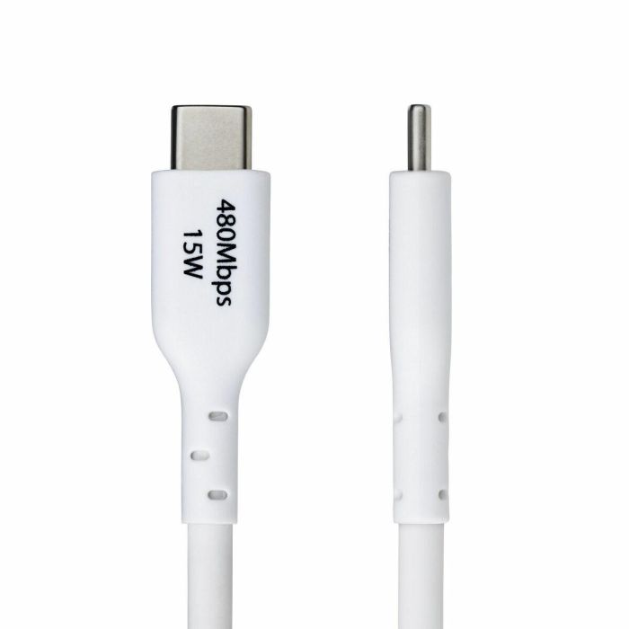 Cable USB Startech USB2AC3MNCWHE Blanco 3 m 3
