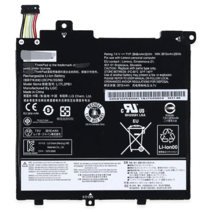 Lenovo Batería de iones de litio 2 celdas 30Wh 7.6V para portátiles V130-14 y V330-14, mejora productividad y portabilidad. 0 Lenovo Batería de iones de litio 2 celdas 30Wh 7.6V para portátiles V130-14 y V330-14, mejora productividad y portabilidad. 0