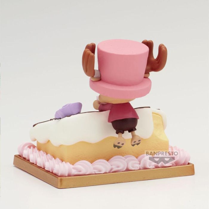 Banpresto Figura Coleccionable One Piece Paldolce Collection Tony Tony Chopper Sentado en Pastel PVC 6cm Pre-pintada Original 2