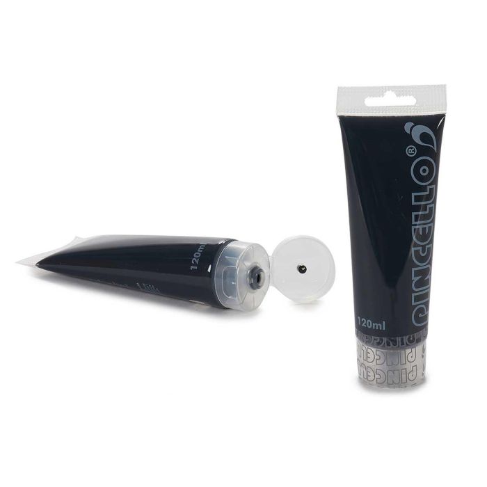Pintura Acrílica Pincello 120 ml Negro - Tubo 6x4x16.5 cm (24 Unidades) Pintura Acrílica Pincello 120 ml Negro - Tubo 6x4x16.5 cm (24 Unidades)