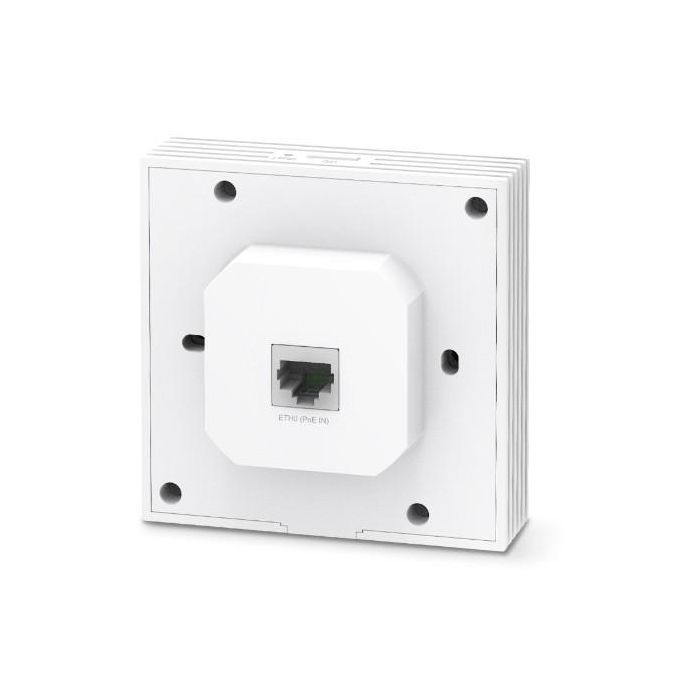 TP-LINK Punto de acceso Wi-Fi 6 de banda dual de placa de pared AX3000 PUERTO: 2 puertos Gigabit RJ45 VELOCIDAD: 574Mbps en 2,4GHz + 2402Mbps en 5GHz 2