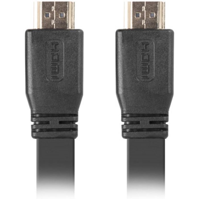 Lanberg Cable HDMI Macho Macho V2.0 4K Alta Velocidad con Ethernet, Flat, 18 Gb/s, 5m, Negro Lanberg Cable HDMI Macho Macho V2.0 4K Alta Velocidad con Ethernet, Flat, 18 Gb/s, 5m, Negro
