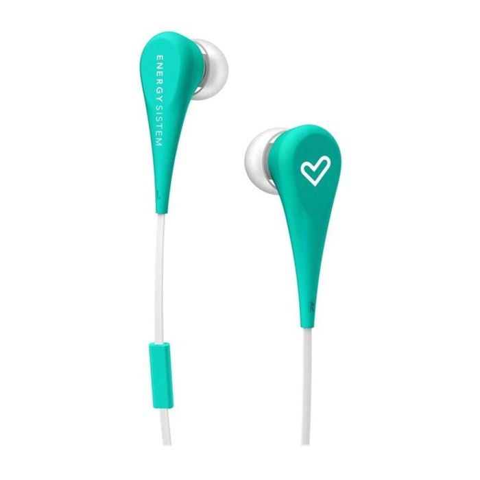 Auriculares con Micrófono Energy Sistem 445998 Azul Menta Verde Auriculares con Micrófono Energy Sistem 445998 Azul Menta Verde