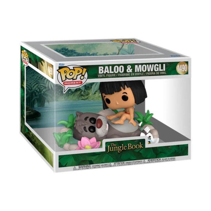 Funko Pop Disney El Libro de la Selva Mowgli y Baloo Figura Vinilo 11,3 cm 1