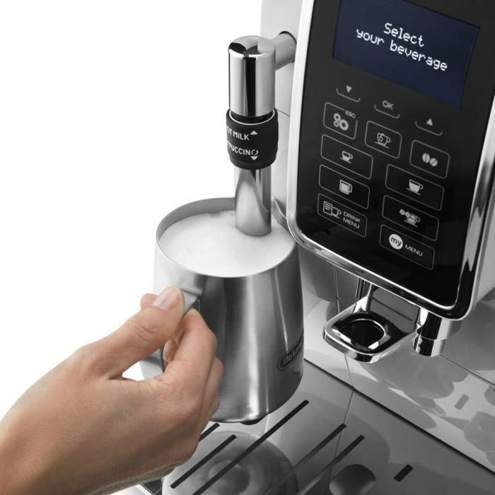 DELONGHI ECAM 350.35.W Molinillo espresso DINAMICA Screen 4 recetas - Blanco 3 DELONGHI ECAM 350.35.W Molinillo espresso DINAMICA Screen 4 recetas - Blanco 3
