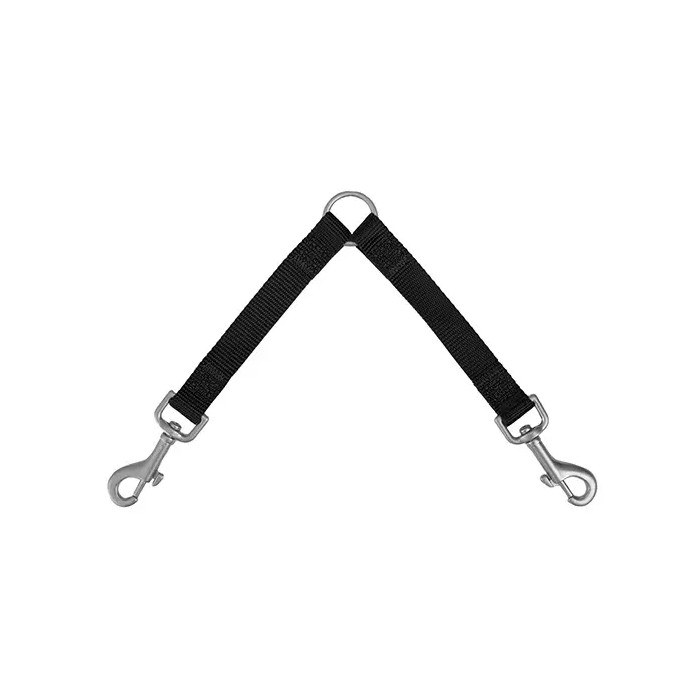 Freedog Correa de Nylon Duo Negro 15 mm x 35 cm x 2 cm