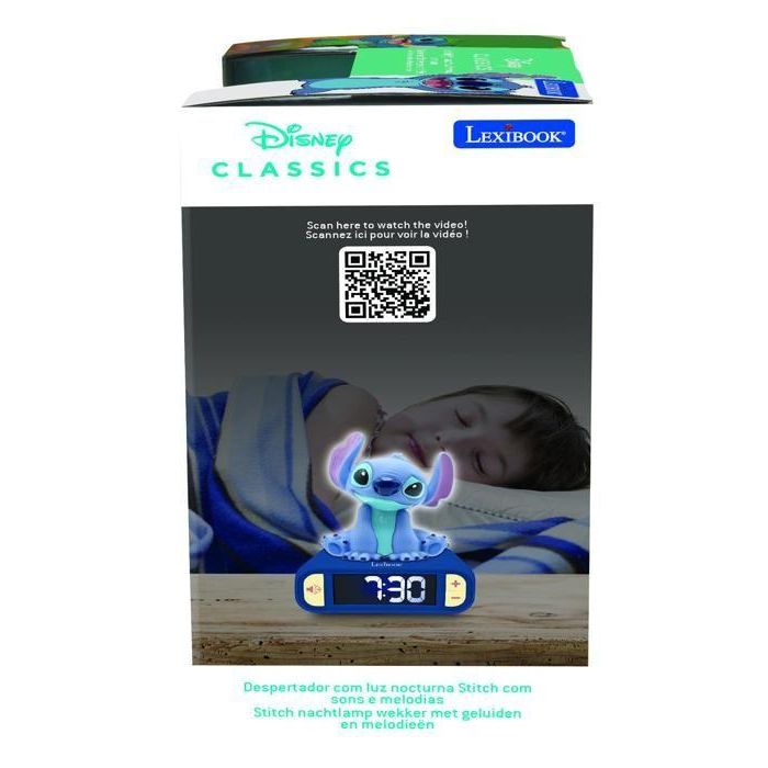 Reloj Despertador Disney Stitch Rl800D Lexibook 3