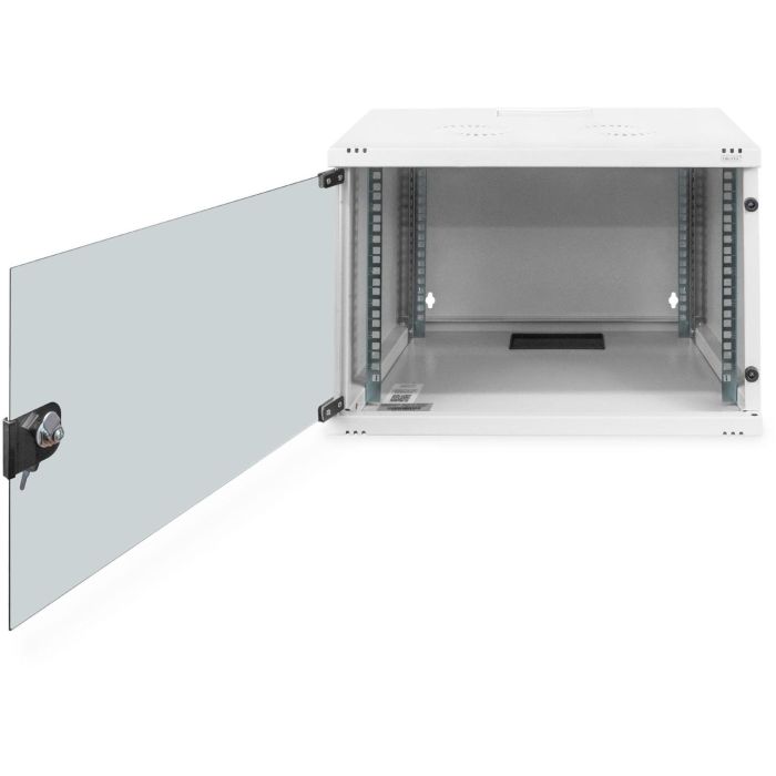 Digitus SOHO Wandgehäuse 19" 7HE 370x540x400mm, Glastür, Farbe Grau (RAL 7035) Unmontiert 4