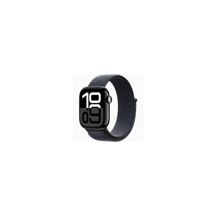 Apple Watch Series 10 42Mm Jet Black Aluminium Case With Black Sport Band M/L Gps MWWF3QC/A