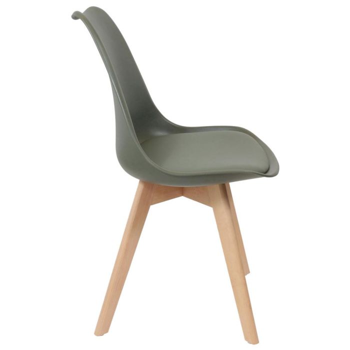 Home Deco Factory Silla Acolchada Essentiel COPENHAGUE, Diseño Escandinavo, Patas de Haya, Asiento Acolchado, 49x58 cm 2 Home Deco Factory Silla Acolchada Essentiel COPENHAGUE, Diseño Escandinavo, Patas de Haya, Asiento Acolchado, 49x58 cm 2