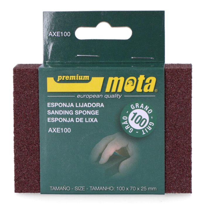 Mota Herramientas Esponja Lijadora Óxido de Aluminio Grano 100 Uso General Pared Metal Madera 0 Mota Herramientas Esponja Lijadora Óxido de Aluminio Grano 100 Uso General Pared Metal Madera 0