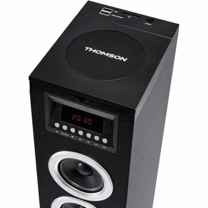 THOMSON DS120CD - Torre de altavoces multimedia - Reproductor de CD - 60W - Bluetooth, USB, radio FM - Pantalla LED - Negro 4