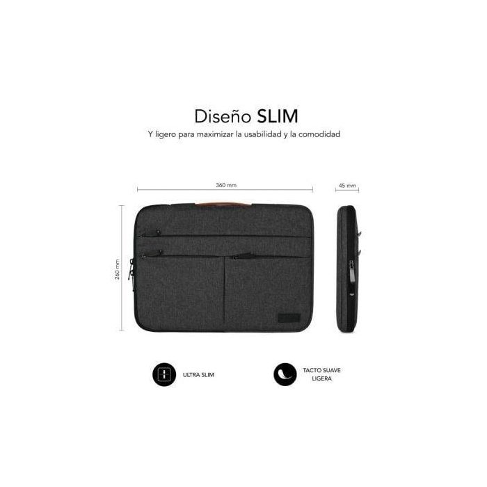SUBBLIM SUBLS-AP36001 maletines para portátil 35,6 cm (14") Gris 4 SUBBLIM SUBLS-AP36001 maletines para portátil 35,6 cm (14") Gris 4
