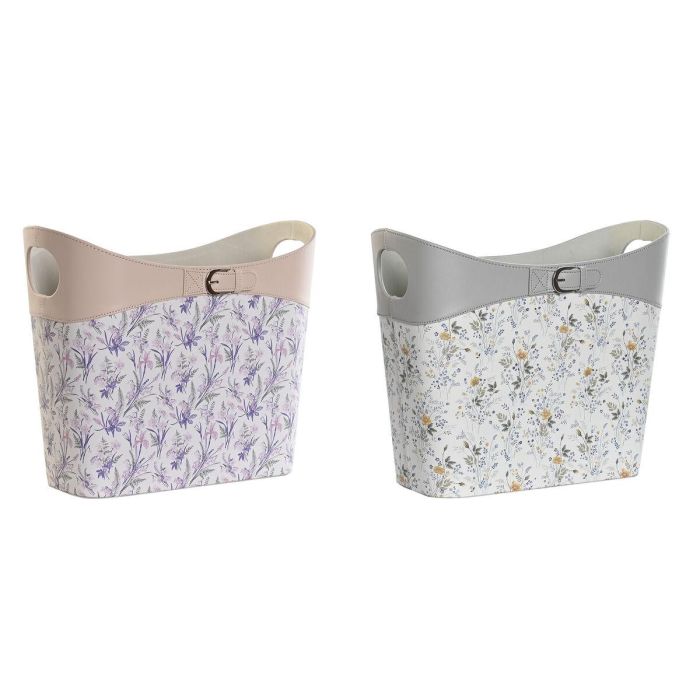 Revistero DKD Home Decor Blanco Gris Lila Rosa claro Poliuretano 39 x 21 x 34 cm (2 Unidades) Revistero DKD Home Decor Blanco Gris Lila Rosa claro Poliuretano 39 x 21 x 34 cm (2 Unidades)