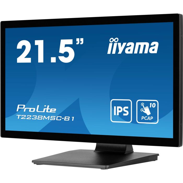iiyama Monitor T2238MSC-B1 21.5" Full HD LED Pantalla Táctil IPS 1920x1080 HDMI DP USB 12