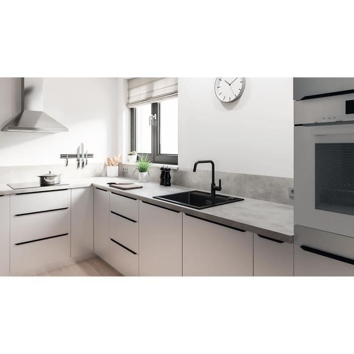 Grifo de cocina - Mezclador monomando de fregadero - Negro mate - Caño alto - Rotación 150° - GROHE Start - 304702430 1 Grifo de cocina - Mezclador monomando de fregadero - Negro mate - Caño alto - Rotación 150° - GROHE Start - 304702430 1