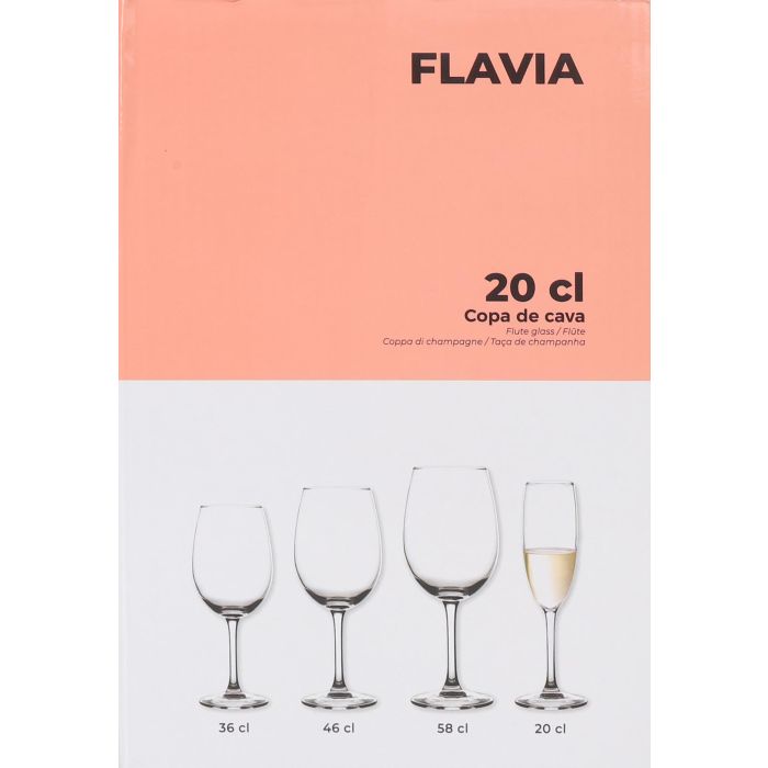 La Mediterranea Copa de Cava Flavia Colección Vega 20 cl (4.8x22.6 cm) (24 Unidades) 3