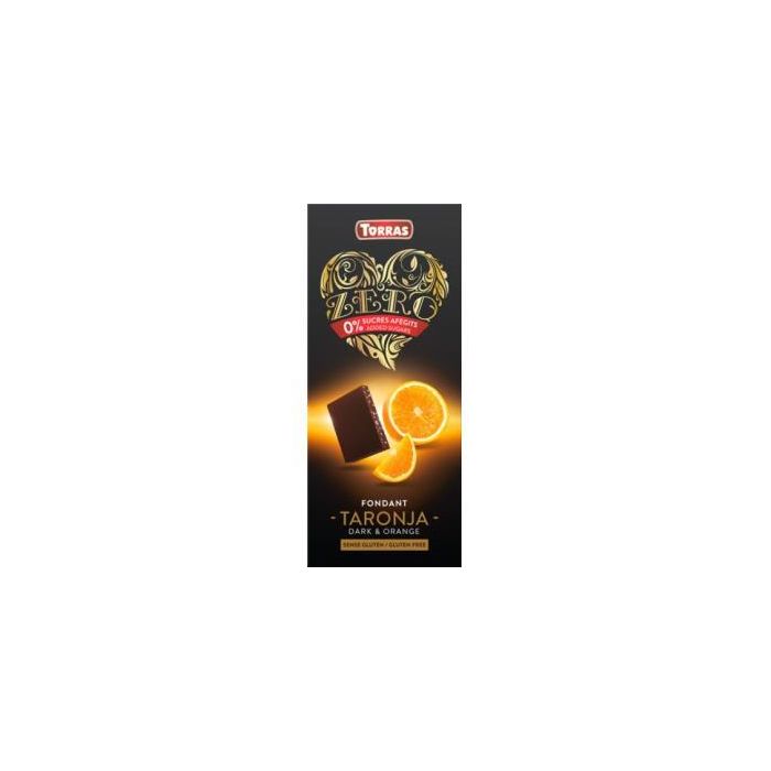 Chocolate Negro Con Naranja Zero 125Gr