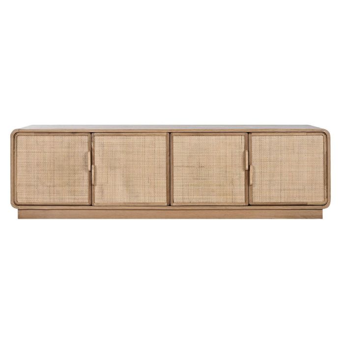 Mueble de TV Home ESPRIT Natural Ratán Roble 157 x 40 x 46 cm 1 Mueble de TV Home ESPRIT Natural Ratán Roble 157 x 40 x 46 cm 1