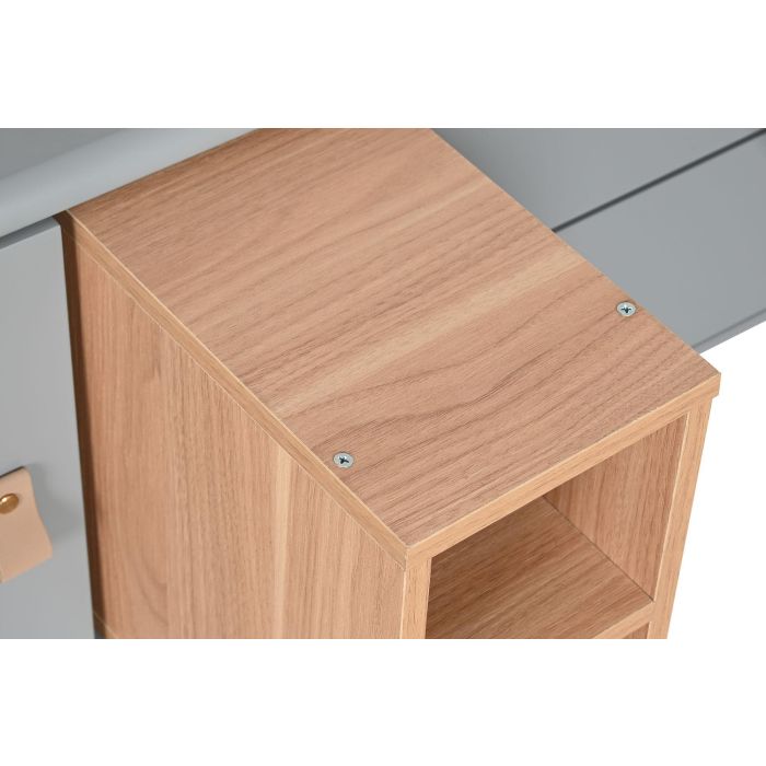 DKD Home Decor Mueble TV Urban Gris MDF y PU 140 x 55 x 40 cm 9