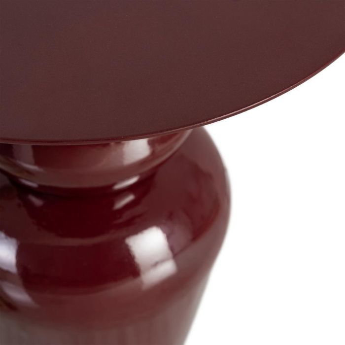 Mesa Auxiliar Burdeos Metal Decoración 38 X 38 X 46 cm