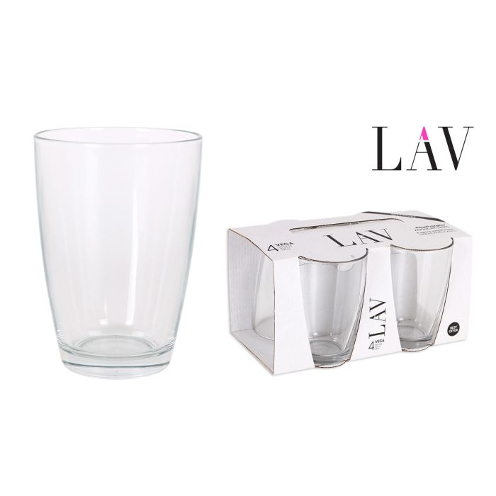 Set de 4 Vasos Vega B 415 cc - Lav (12 Cajas) Set de 4 Vasos Vega B 415 cc - Lav (12 Cajas)