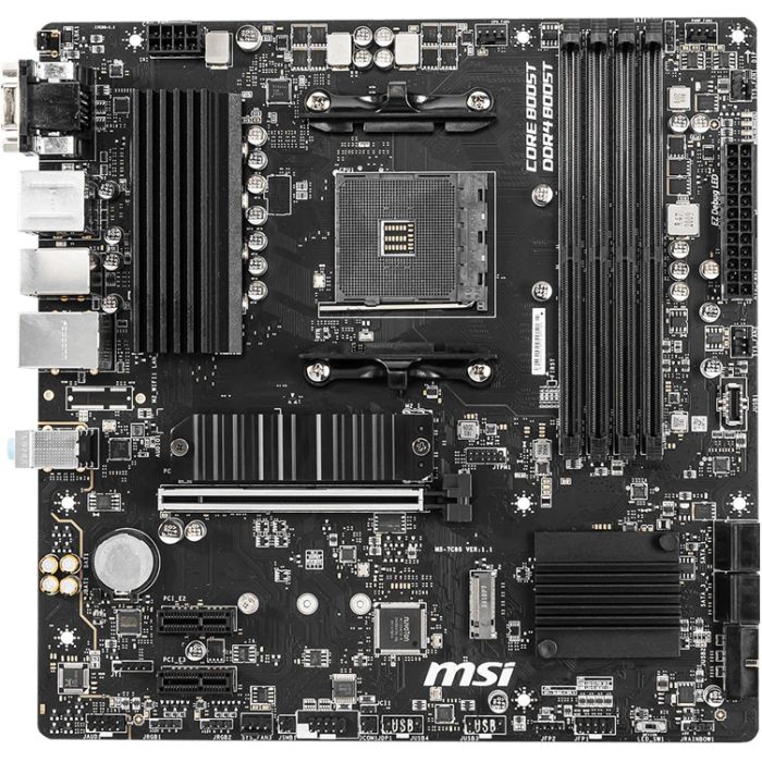 MSI B550M PRO-VDH Placa Base AMD B550 Zócalo AM4 micro ATX para Ryzen 3000 Series DDR4 128GB 3 MSI B550M PRO-VDH Placa Base AMD B550 Zócalo AM4 micro ATX para Ryzen 3000 Series DDR4 128GB 3