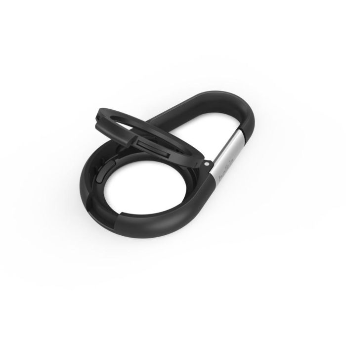 Belkin Secure Holder con mosquetón para Apple AirTag, negro 2 Belkin Secure Holder con mosquetón para Apple AirTag, negro 2