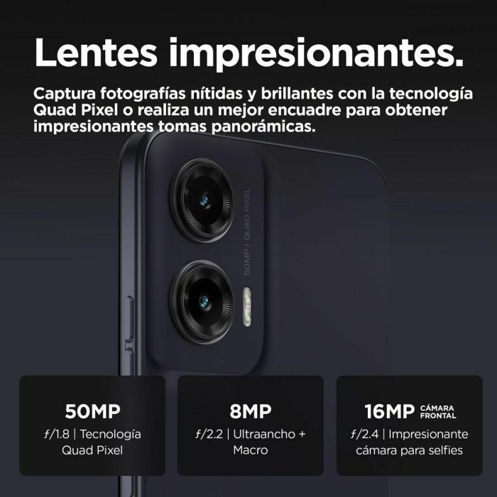 Motorola Moto G35 5G Smartphone 8GB RAM 256GB Almacenamiento Pantalla 6.72" 50MP Cámara Dual Color Greystone 24