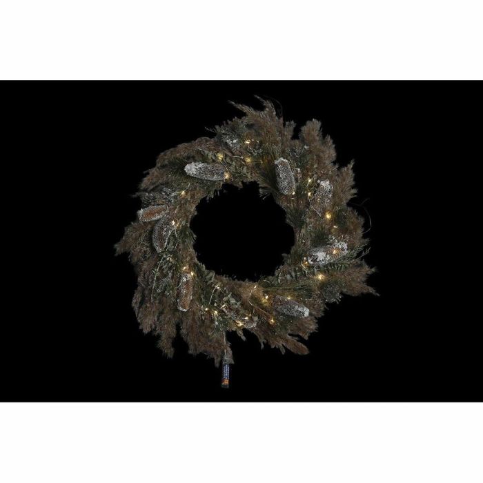 Corona Navidad Alpina DKD Home Decor Marron Verde 10 x 60 x 60 cm (2 Unidades) 3 Corona Navidad Alpina DKD Home Decor Marron Verde 10 x 60 x 60 cm (2 Unidades) 3