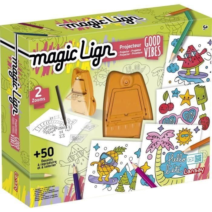 Magic Lign - LANSAY - Proyector de buenas vibraciones - 50 ilustraciones - A partir de 5 años 1 Magic Lign - LANSAY - Proyector de buenas vibraciones - 50 ilustraciones - A partir de 5 años 1